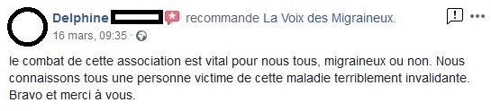 Recommandations Facebook La voix des Migraineux