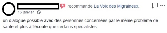 Recommandations Facebook La voix des Migraineux