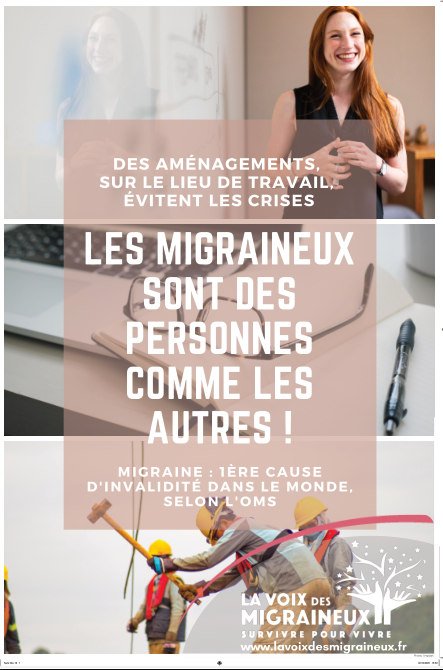 affiche travail et migraine