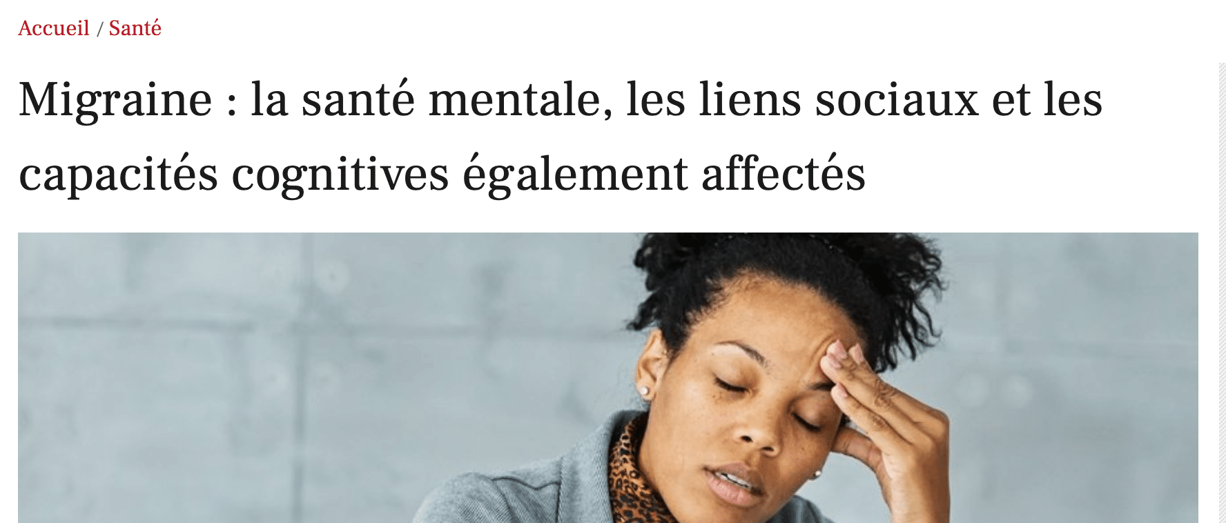 La Voix des Migraineux dans la presse 264 ladepeche1109