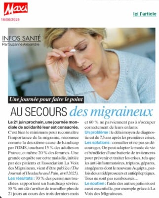 La Voix des Migraineux dans la presse 324