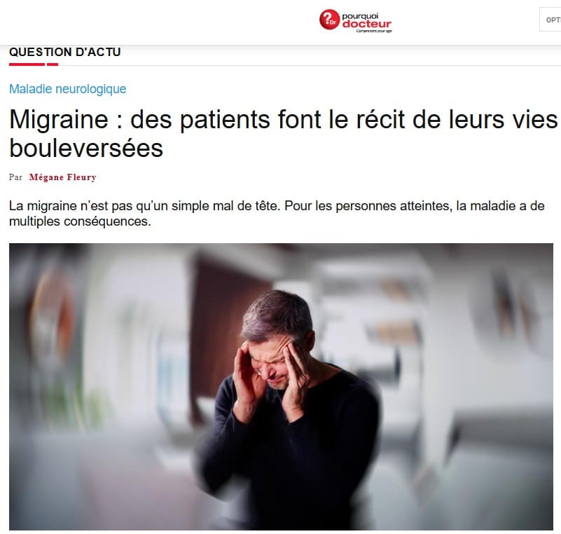 La Voix des Migraineux dans la presse 321 pourquoidocteur23juin2025
